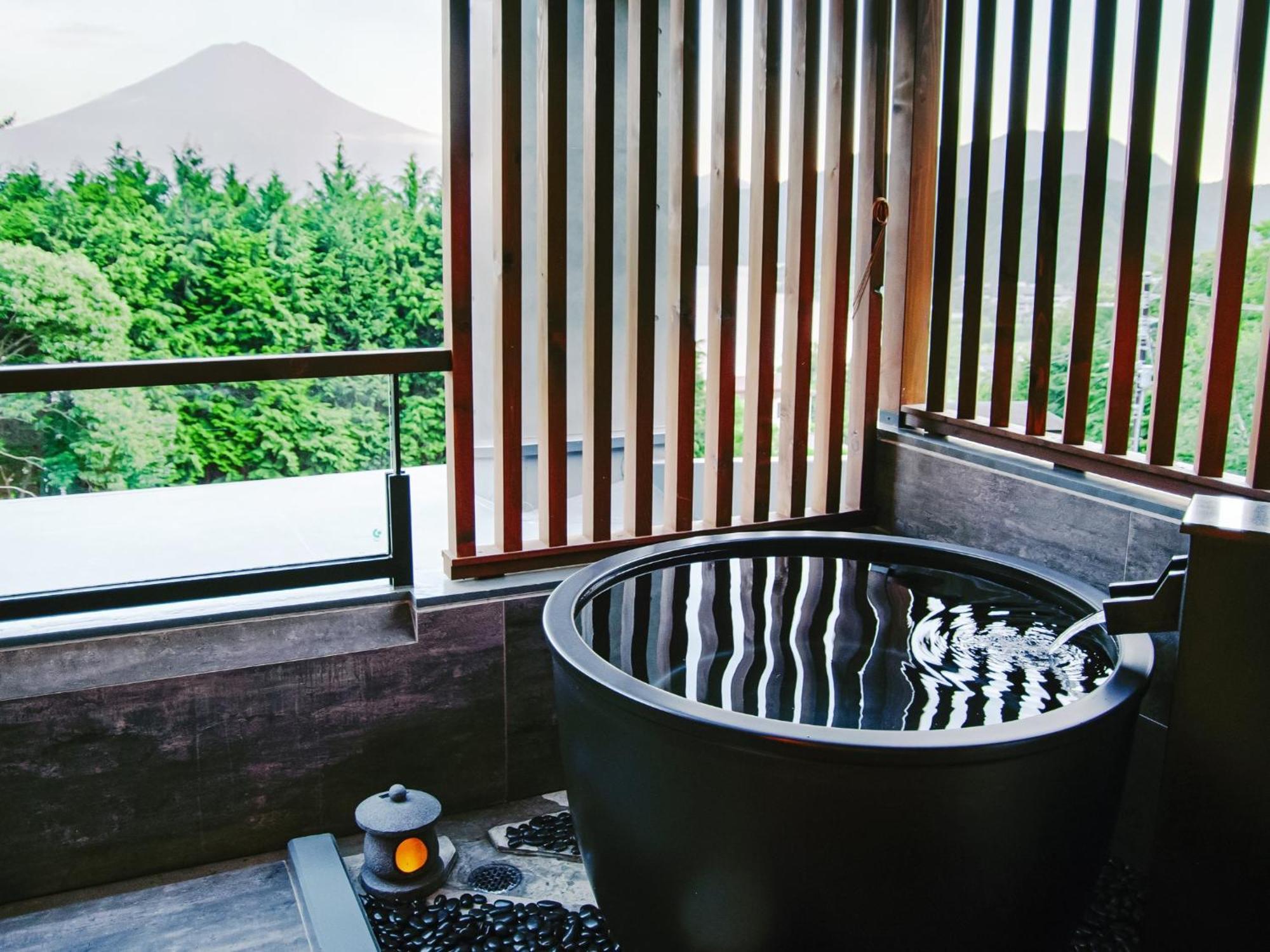 Kumonoue Fuji Hotel Deluxe Room - Mt Fuji View With Open-Air Bath Fujikawaguchiko Exterior foto